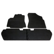 Gumiszőnyeg - PEUGEOT PARTNER (ELSŐ ÜLÉSEK KÖZT POHÁRTARTÓ) 5 ÜLÉSES 2008-2018 (4-RÉSZES)
