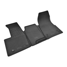 Gumiszőnyeg - FORD TRANSIT CUSTOM MŰANYAGPADLÓS/AUTOMATA (1. ÜLÉSSOR) 2018-2023 (3-RÉSZES)