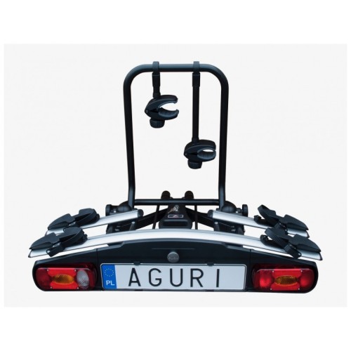 AGURI-Active Bike 2 kerékpártartó vonóhorogra, ezüst színű/19,5kg