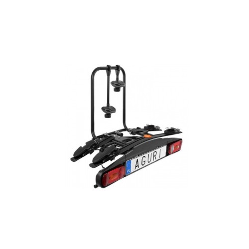 AGURI-Active Bike 2 kerékpártartó vonóhorogra, fekete színű/19,5kg