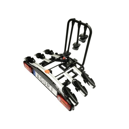 AGURI-Active Bike 3 kerékpártartó vonóhorogra, ezüst színű/22kg