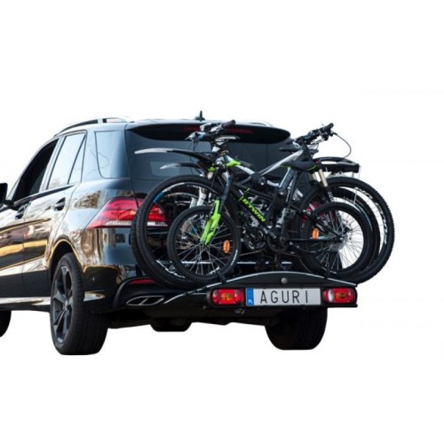 AGURI-Active Bike 3 Black kerékpártartó vonóhorogra, fekete színű/22kg